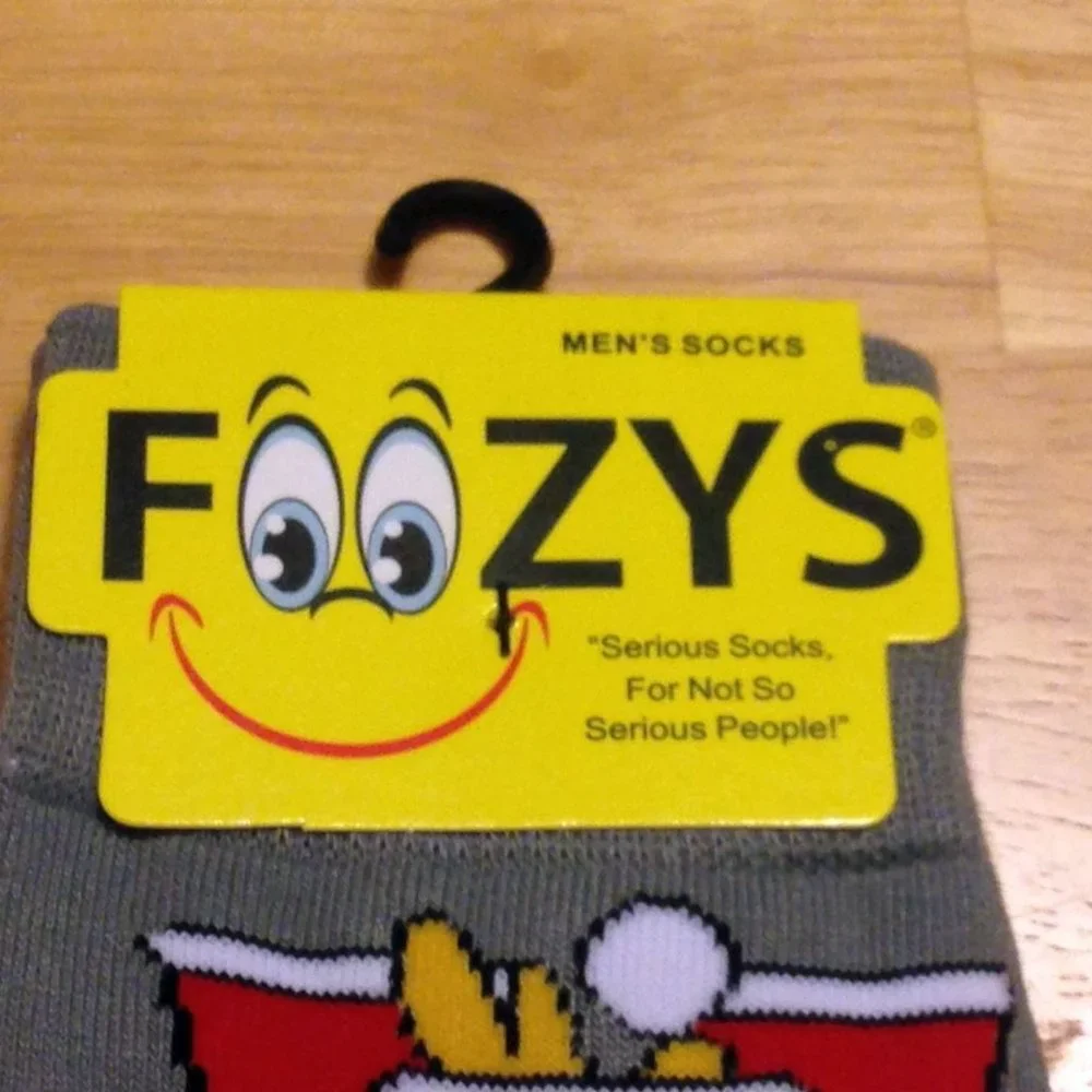 Men's Socks - New Foozy's Beer Pong Socks, Humorous